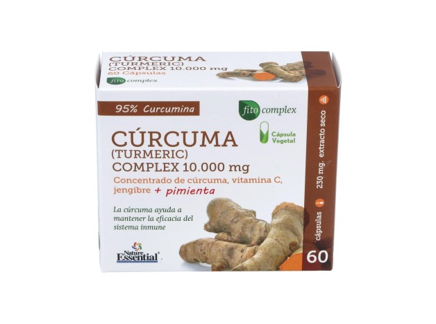 Curcuma 10.000Mg. +Jengibre+Pimienta 60Cap.