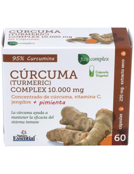Curcuma 10.000Mg. +Jengibre+Pimienta 60Cap.