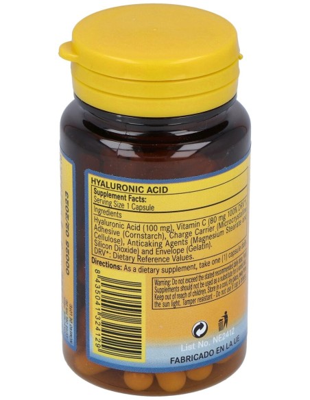 Nature Essential Ácido Hialurónico 100Mg 60Caps