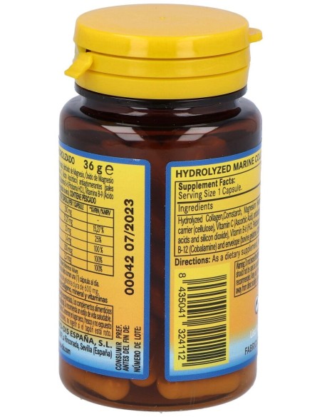 Colageno Marino Hidroliza+Magnesio 600Mg. 60Comp.