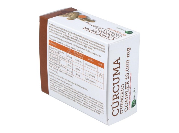 Curcuma 10.000Mg. +Jengibre+Pimienta 60Cap.
