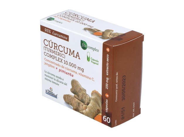 Curcuma 10.000Mg. +Jengibre+Pimienta 60Cap.