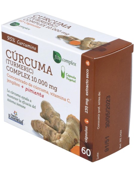 Curcuma 10.000Mg. +Jengibre+Pimienta 60Cap.