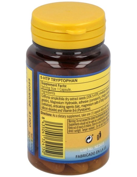 Triptofano 5-Htp 100Mg.+Magnesio+Vit. B6 60Comp.
