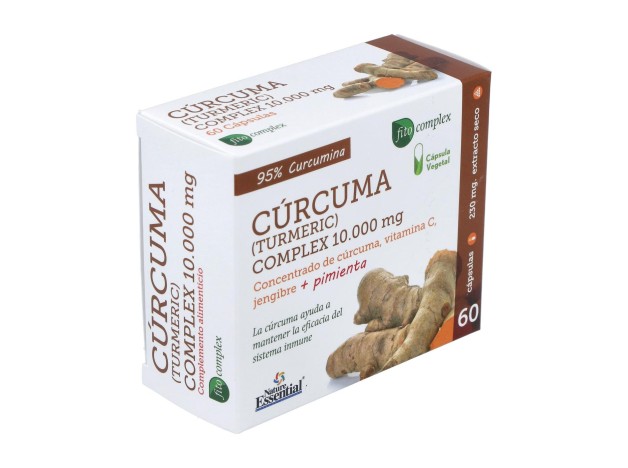 Curcuma 10.000Mg. +Jengibre+Pimienta 60Cap.