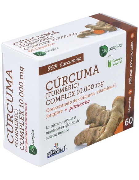 Curcuma 10.000Mg. +Jengibre+Pimienta 60Cap.