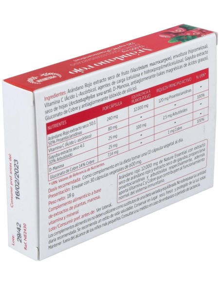 Arandano Rojo (Ext Seco 120 Proantocianidas) 30Cap