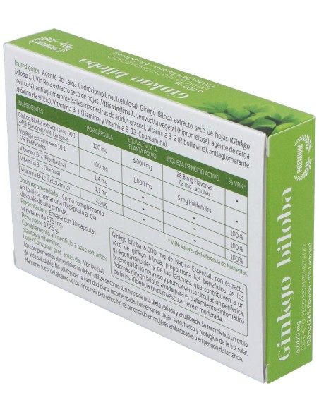 Ginkgo Biloba 6000Mg. 30Cap.