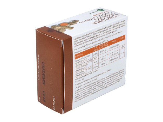 Curcuma 10.000Mg. +Jengibre+Pimienta 60Cap.