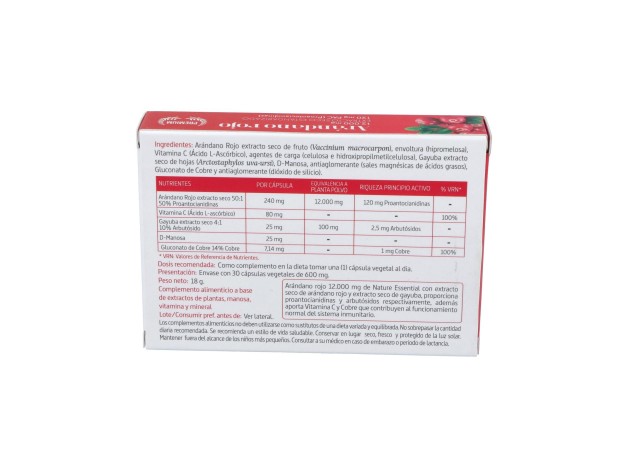 Arandano Rojo (Ext Seco 120 Proantocianidas) 30Cap