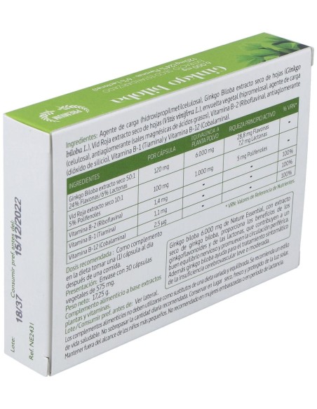 Ginkgo Biloba 6000Mg. 30Cap.
