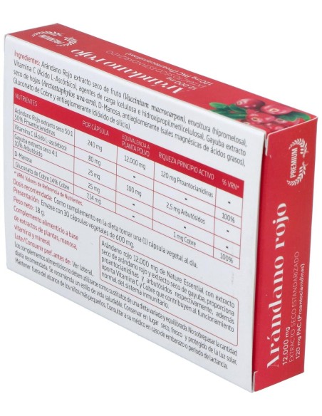 Arandano Rojo (Ext Seco 120 Proantocianidas) 30Cap