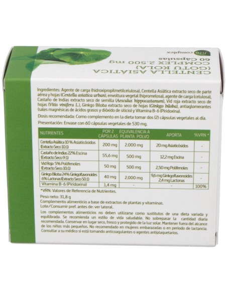 Nature Essential Centella Asiatica Complex 60 Gélules