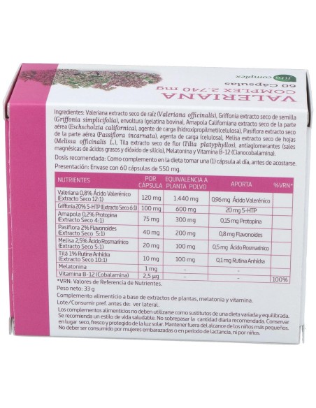 Nature Essential Valeriana 60Caps