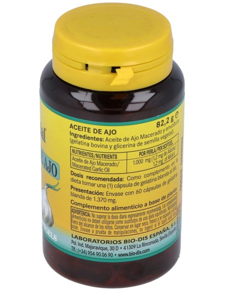 Nature Essential Garlic Oil 60 Perlas