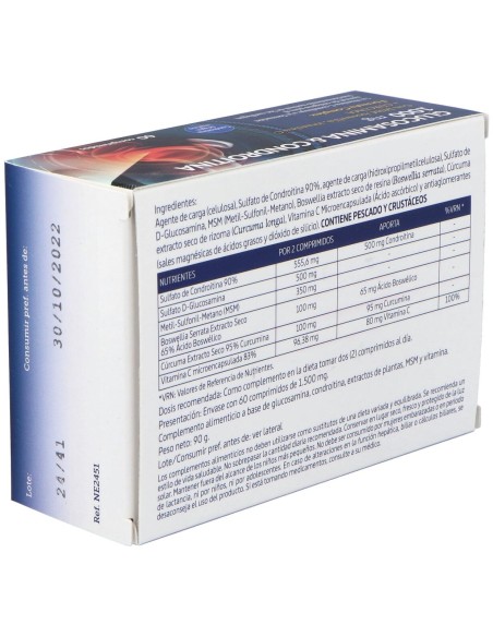 Nature Essential Glucosamine Chondroïtine Msm 60 Gélules