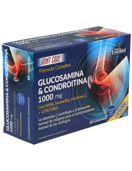 Nature Essential Glucosamine Chondroïtine Msm 60 Gélules