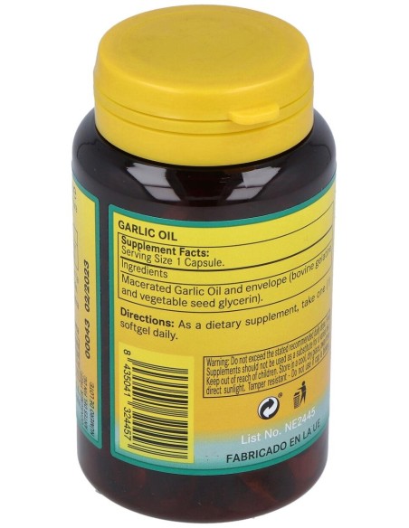 Nature Essential Garlic Oil 60 Perlas