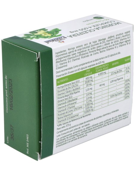 Nature Essential Moringacomplex 4000Mg Extracto Seco 60 Vcaps