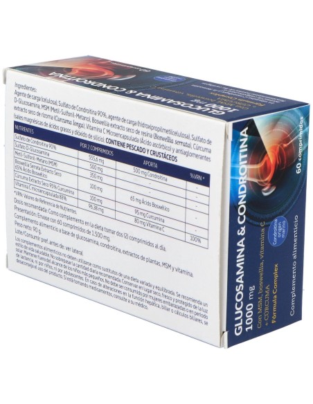 Nature Essential Glucosamine Chondroïtine Msm 60 Gélules