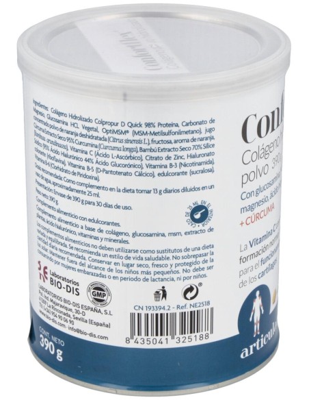 Confortflex Colageno Hidro+Mg+Vit. C+Curcuma 390Gr