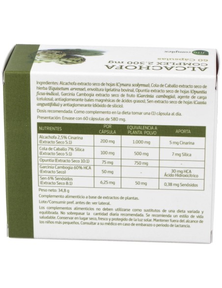 Alcachofa Complex 2300Mg. (Ext. Seco) 60Cap.