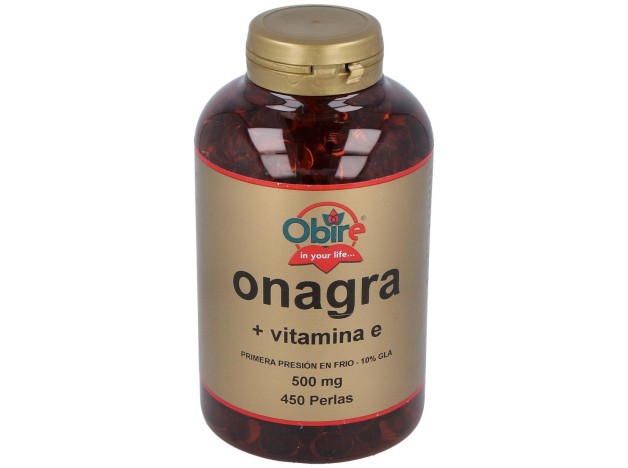 Obire Aceite De Onagra + Vit E 500Mg 450 Perlas