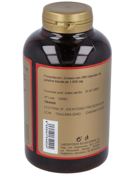 Lecitina De Soja Ip 1200Mg. 200Perlas