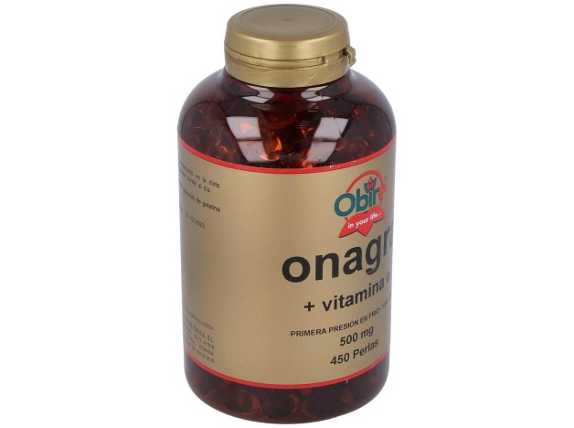 Obire Aceite De Onagra + Vit E 500Mg 450 Perlas