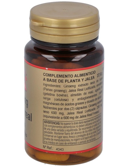 Obire Ginseng Y Jalea Real 600Mg 60Cáps