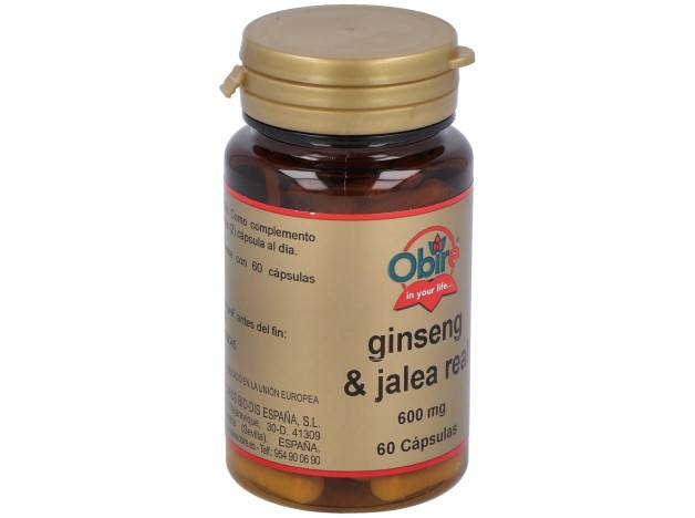 Obire Ginseng Y Jalea Real 600Mg 60Cáps