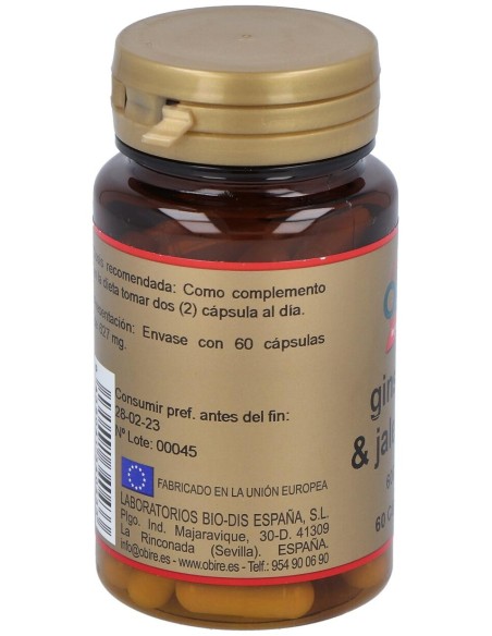 Obire Ginseng Y Jalea Real 600Mg 60Cáps