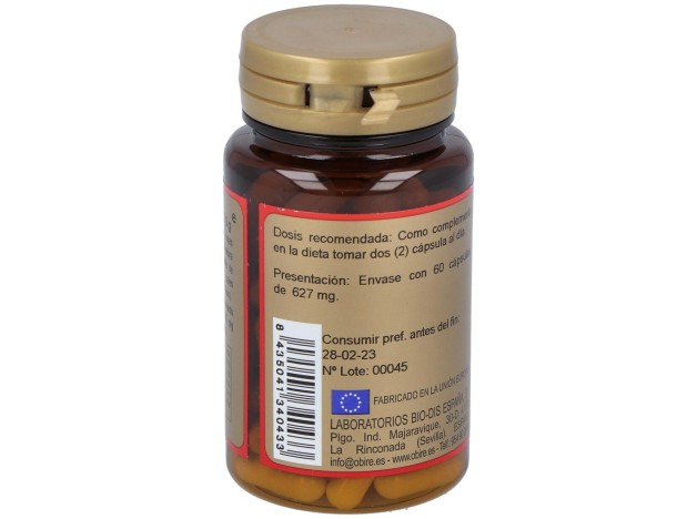 Obire Ginseng Y Jalea Real 600Mg 60Cáps