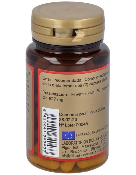 Obire Ginseng Y Jalea Real 600Mg 60Cáps