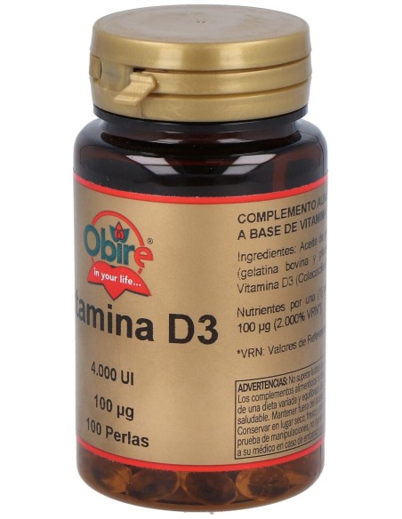 Obire Vitamina D3 4000Ui 100Caps