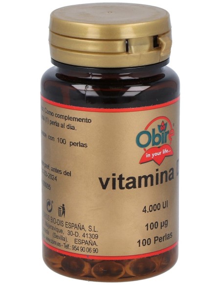Obire Vitamina D3 4000Ui 100Caps