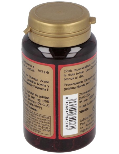 Obire Borraja Y Onaga + Vitamina E 500Mg 110Caps