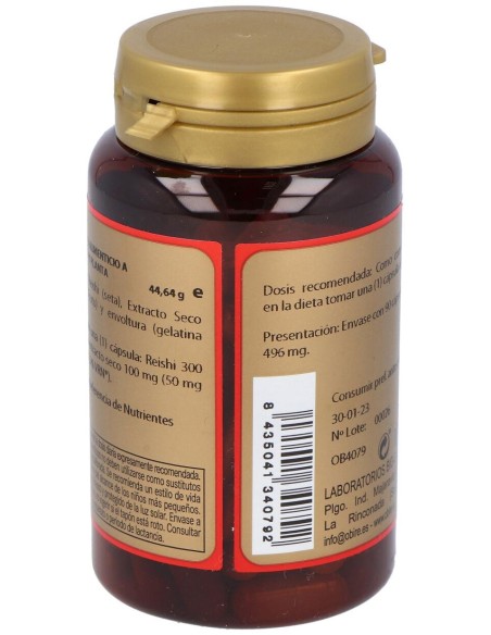 Obire Reishi Micelio %26 Acerola 90Caps
