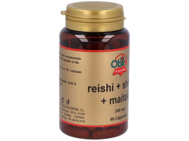 Obire Reishi Shitake Maitake 300Mg 90Caps