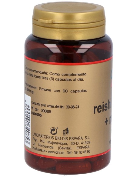 Obire Reishi Shitake Maitake 300Mg 90Caps