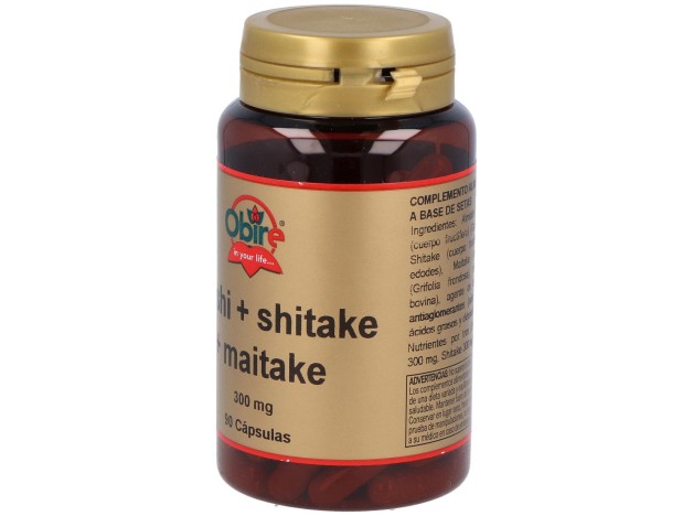 Obire Reishi Shitake Maitake 300Mg 90Caps