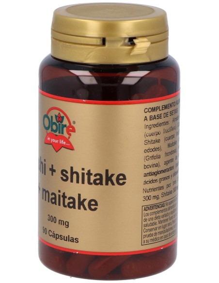 Obire Reishi Shitake Maitake 300Mg 90Caps