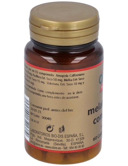 Melatonina 1Mg.Complex 60Comp.
