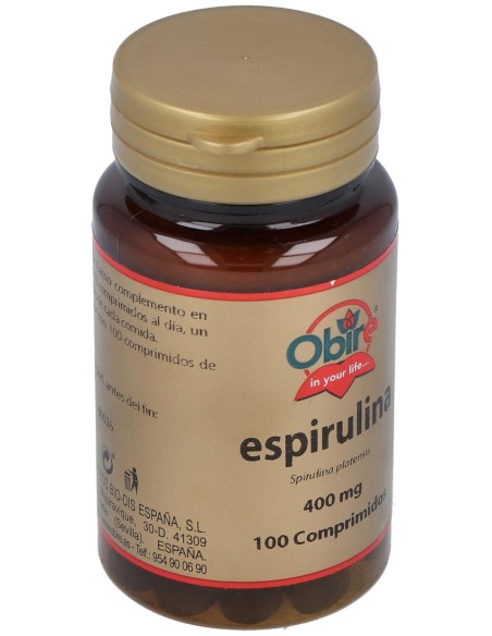 Obire Espirulina 400Mg 100Comp