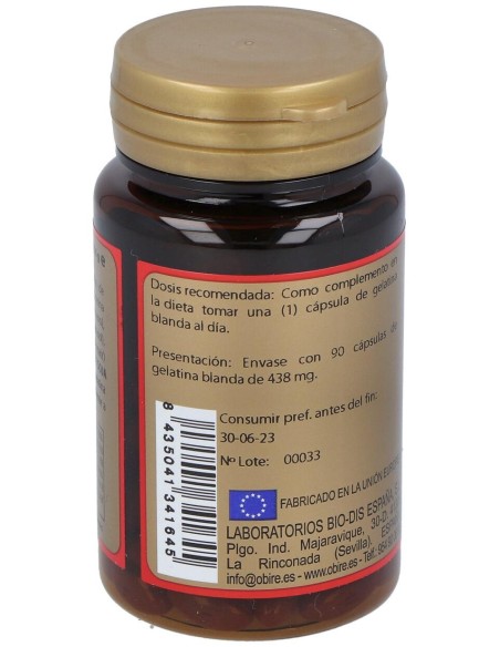 Obire Betacaroteno 10.000 U.I. 90 Perlas