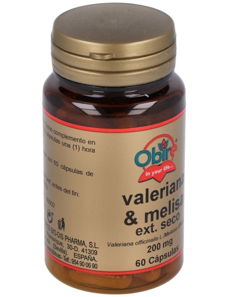 Valeriana + Melisa 200Mg (Ext. Seco) 60Cap.