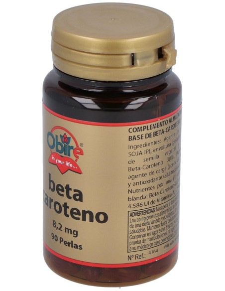 Obire Betacaroteno 10.000 U.I. 90 Perlas