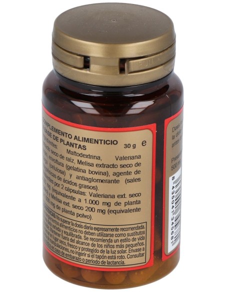 Valeriana + Melisa 200Mg (Ext. Seco) 60Cap.