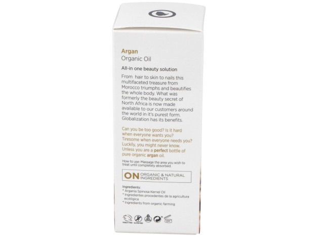 Aceite De Argan Eco 100% Puro 60Ml.