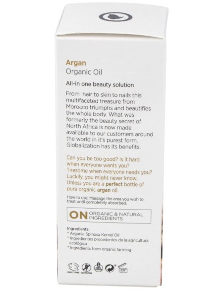 Aceite De Argan Eco 100% Puro 60Ml.